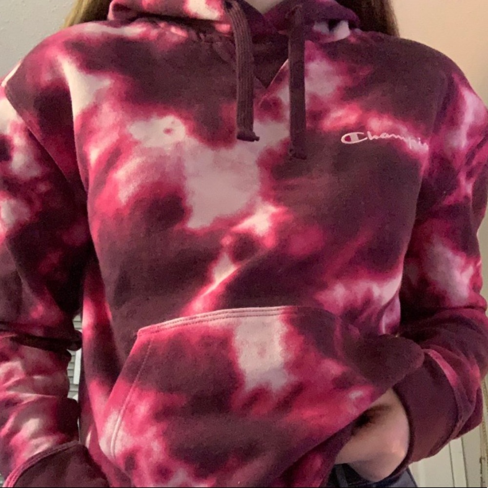 Champion tye dye hoodie